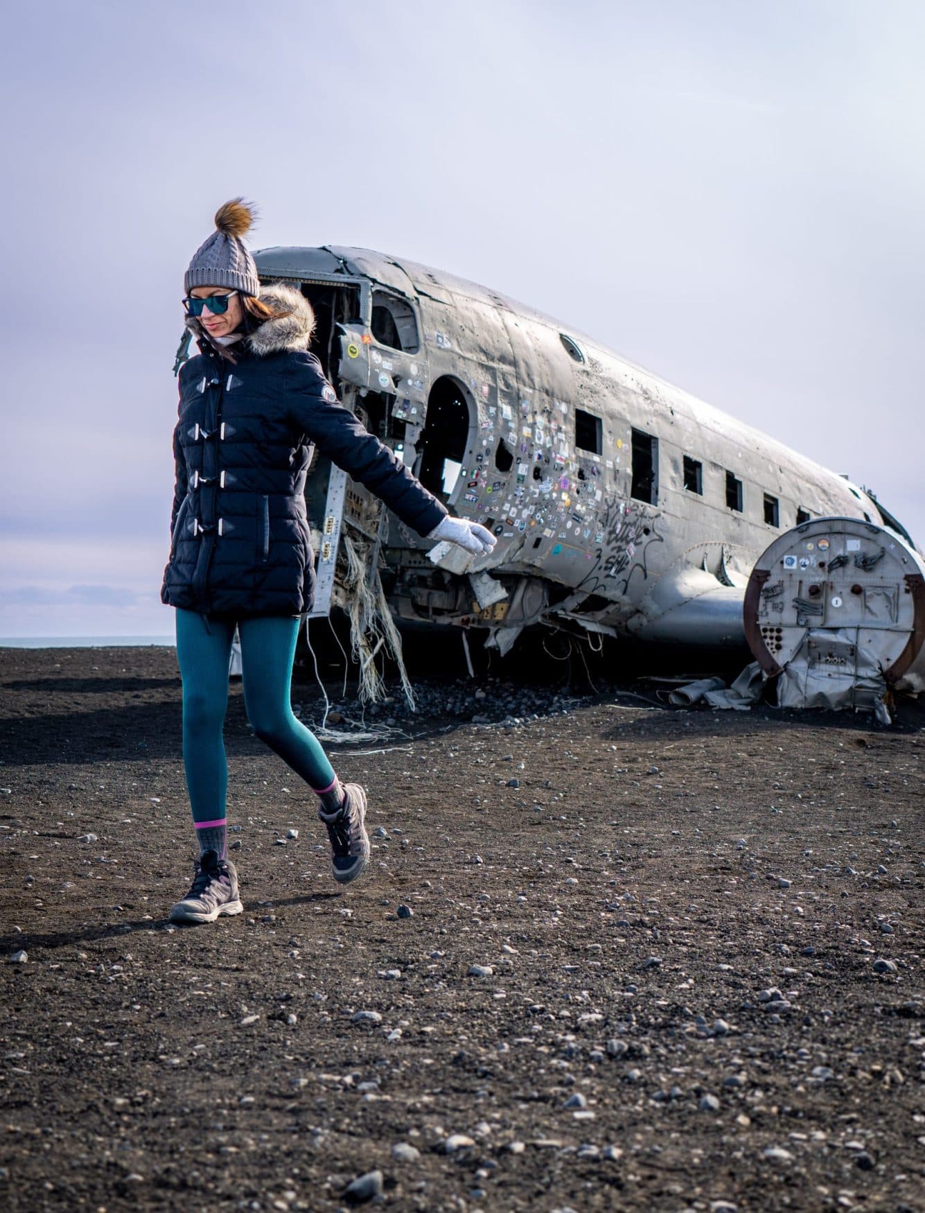 Woman exploring Iceland